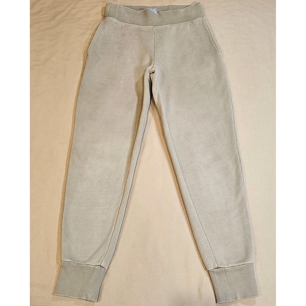 Aritzia/TNA Cozy AF Running Ankle Jogger Sweatpants Tan‎ Elastic Waist Size 2xs